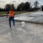concrete slab, concrete float